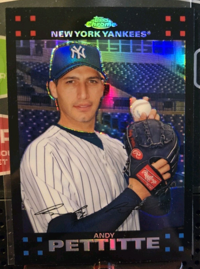 2007 Andy Pettitte Topps Chrome Refractor #16