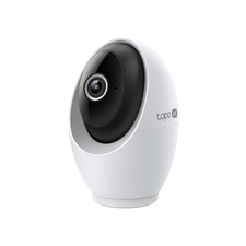 Tapo 4K Indoor Pan/Tilt Wired Security Camera - Works as a Baby 1, White