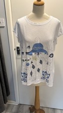 Ladies Henry Holland white cat t shirt size 16