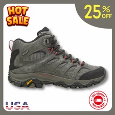 HOT SALE - Merrell Moab 3 Mid Waterproof Hiking Boots - Men's