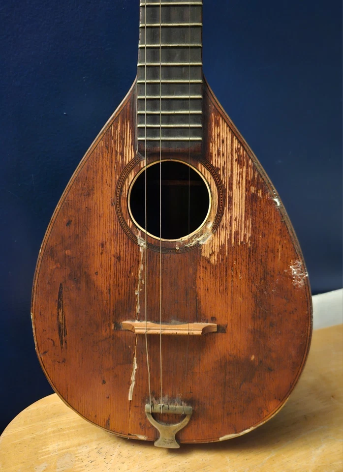 Antique August Pollman Royal Mandolin Banjo for parts or Restoration 1880's RARE - Image 2 of 4
