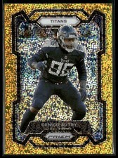 2023 Panini Prizm #283 Denico Autry Gold Sparkle #/24