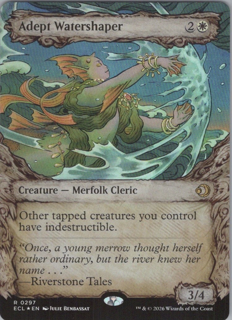 Adept Watershaper (Showcase) Lorwyn Eclipsed #297 Foil Rare