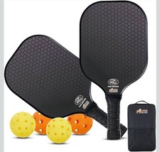 Gorilla Gear USAPA Approved Pickleball Starter Set, Fiberglass Paddles with Bag