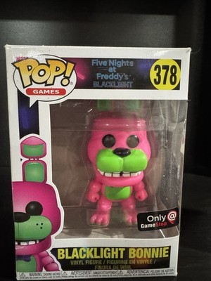 Funko Pop Five Nights at Freddy s - Blacklight Bonnie #378 GameStop DAMAGED BOX