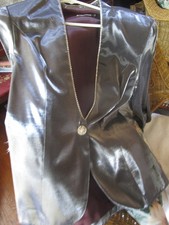 Dress And Jacket Fancy Long Shiny Grey 12