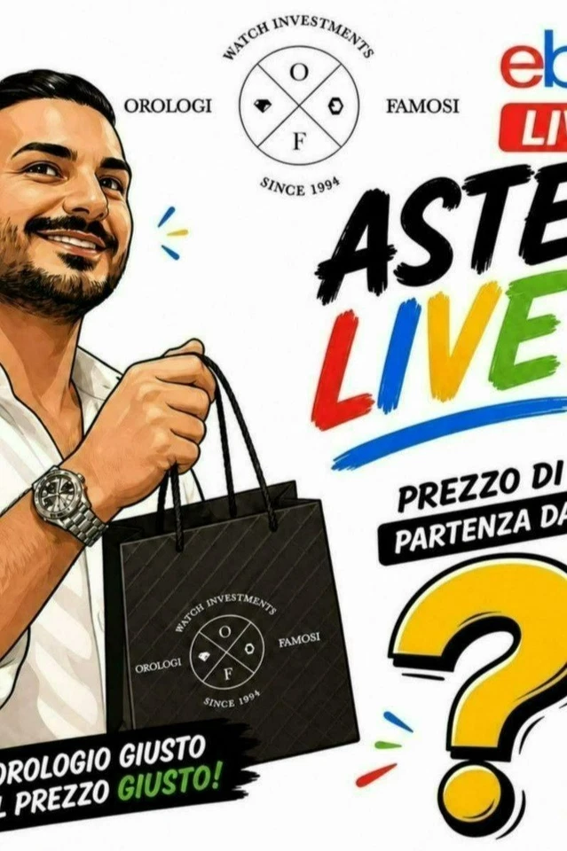 Orologi Famosi in Live - Rolex, Omega, Tudor, Cartier- ASTE/COMPRALO SUBITO