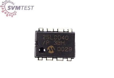 Microchip Technology Inc 25LC040 IC EEPROM 4KBIT SPI 2MHZ 8DIP