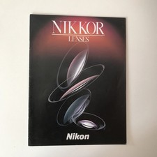 Nikon Nikkor Lenses Camera Photography Brochure Booklet