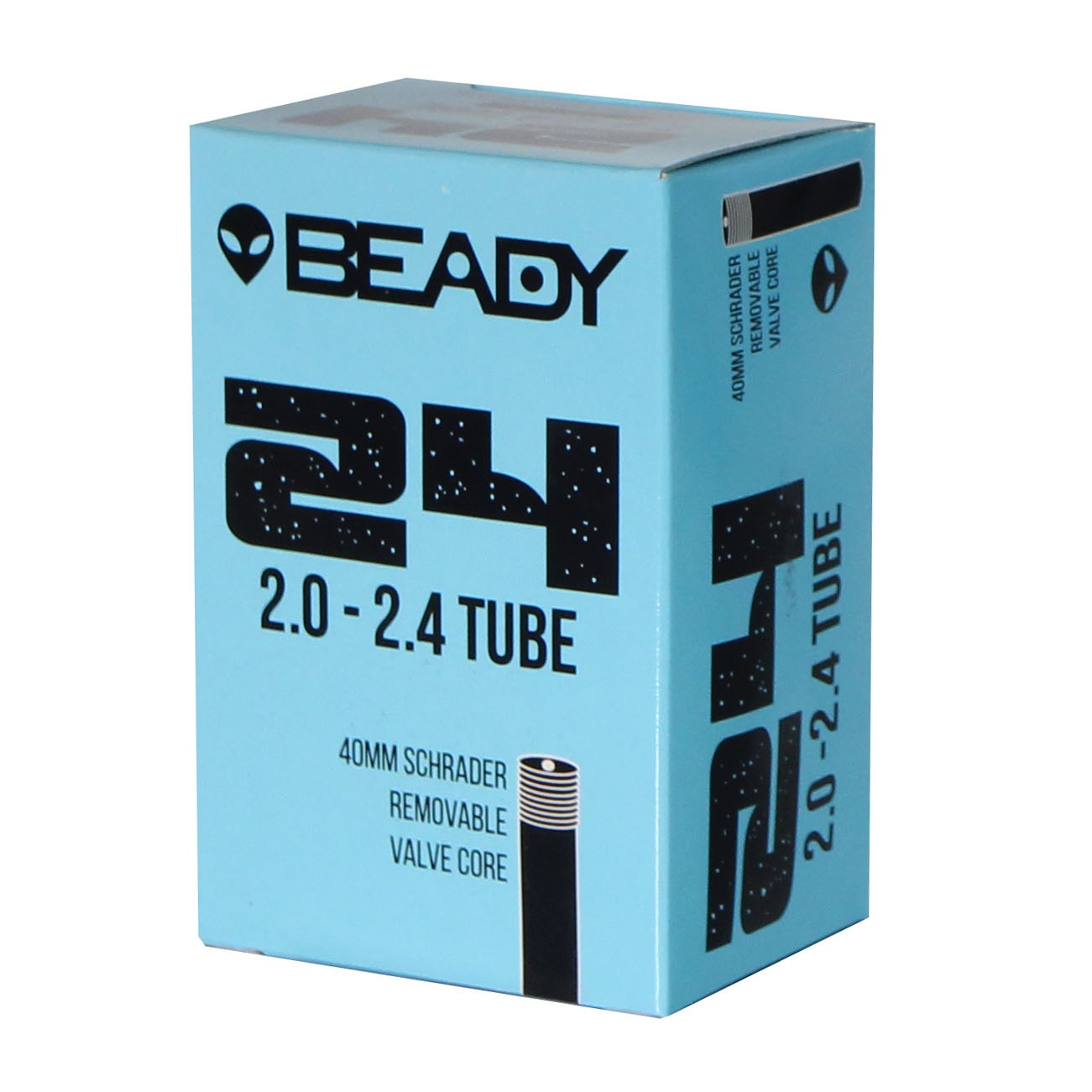Beady 24x2.0-2.4'' Butyl Tube with Schrader Valve, Low-Lead CPSIA Compliant