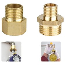Messing Gas Adapter Set 1/2 auf 1/4 für Gaskocher & Campinggrills