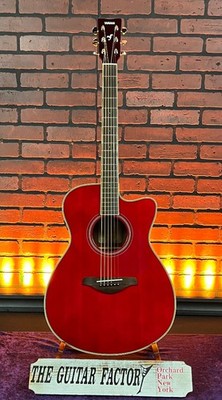Yamaha FSC-TA TransAcoustic Cutaway Acoustic Electric Guitar Ruby Red