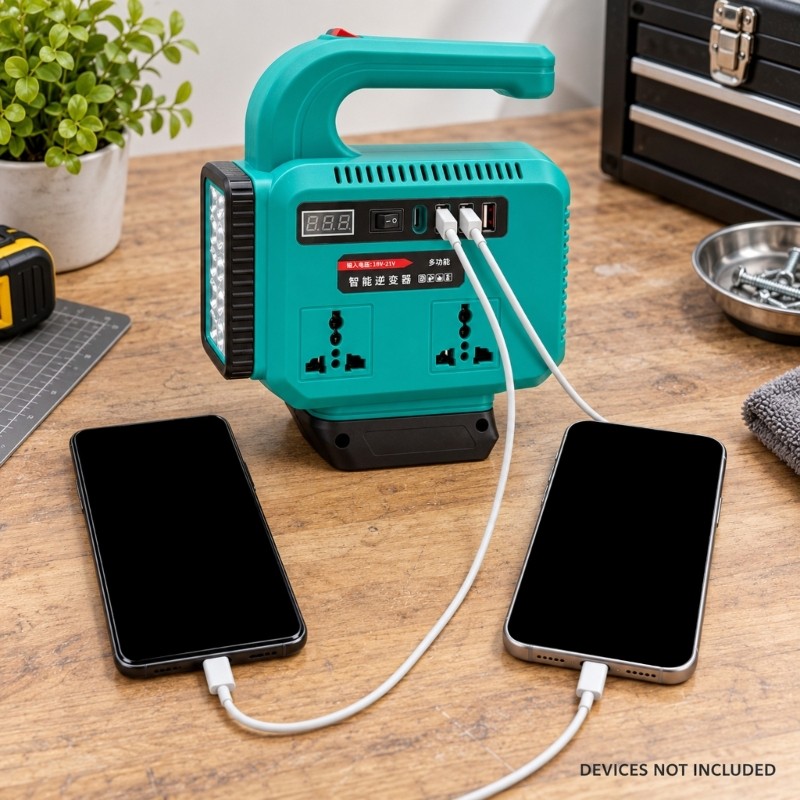 Battery Power Inverters with Digital Display and Integrated Carry ...