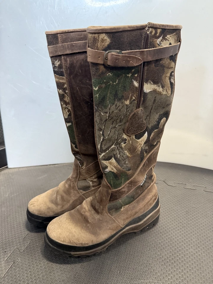 Chippewa Waterproof Leather Camo Hunting & Snake Boots Mens 9 D Vibram. ITALY - Image 3 of 4