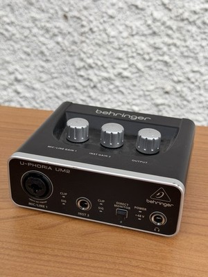 Behringer U-PHORIA UM2 USB Audio Interface 2-Kanal 48V Phantomspeisung