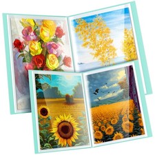 60 Pages A2 and A3 Diamond Painting Storage Book Diamond Art Portfolio Folder...