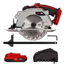 Olympia Power Tools X20S™ 20v Cordless Circular Saw 1 x 2.0Ah Li-ion Battery.F&F
