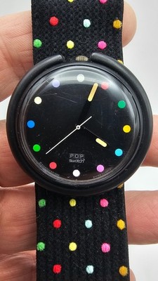 Vintage 1994 Swatch POP Beach Cafe PWK195 Watch - NOS MIB New Unworn Read