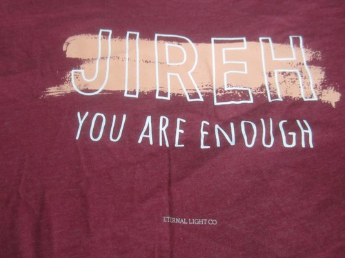 Jireh You Are Enough Shirt Herren Small rot Eternal Light christliche Grafik T-Shirt - Bild 3 von 9