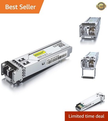 1.25G SFP 1000Base-SX Multimode LC Fiber Transceiver Module, 850nm MMF, 550m,...