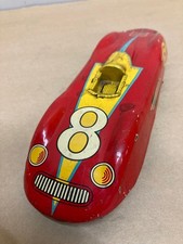  01 Tin Car Eight 8 Racing Showa Retro Masudaya Asahi Toys 