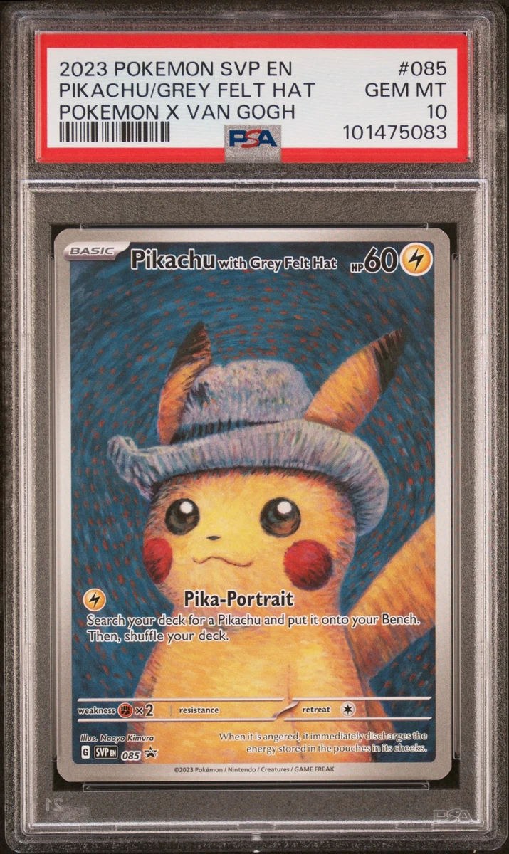 Yu to様 Pikachu with Gray Felt Hat (085) Preços baixos em Pikachu with Grey Felt Hat 085 Sv: Scarlet