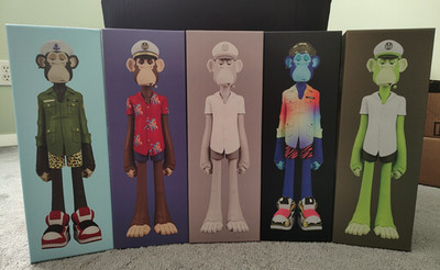 Superplastic x Bored Ape Yacht Club BAYC Figures - FULL Art Set 5 NEW/Undsplayed