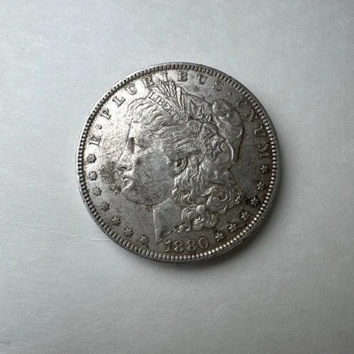 Vintage 1880 Silver Morgan Dollar Coin