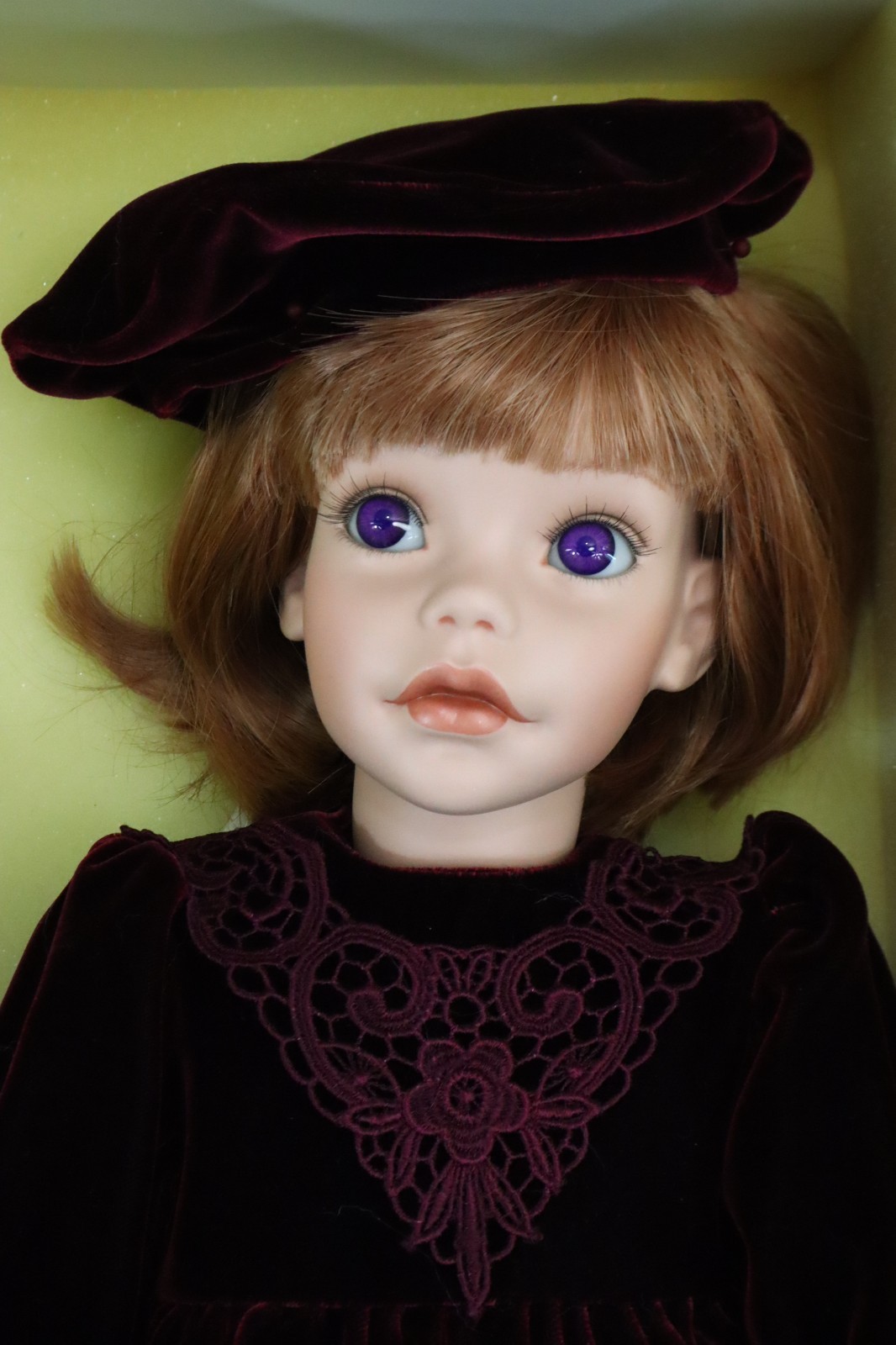 SIGNED Elke's Originals Hutchens CHERIE Doll 25" w/ Box & COA Ltd Ed 184/435