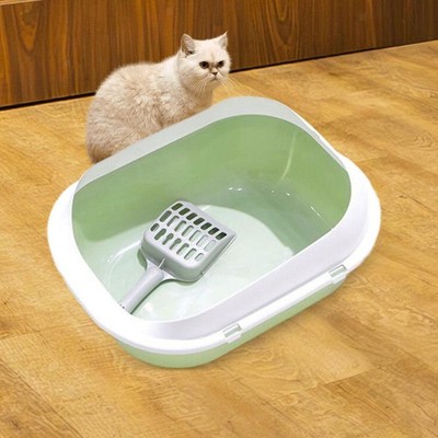 Open Top Haustierklo Katzentoilette für alle Arten von Katzen einfache Reinigung einfache