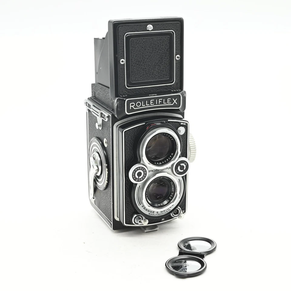 Rolleiflex 3.5B Medium Format TLR Camera w/75mm Tessar Lens #812