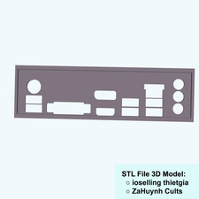 Asus TUF B365M-PLUS GAMING IO Backplate, 3D Printed Shield