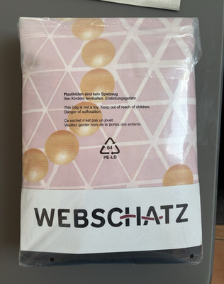 Webschatz Bettwäsche-Set 135x200 cm geometrisch Blumen rosa/weiß/gold 6-tlg.