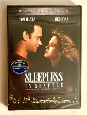 Sleepless in Seattle DVD 1993 Romance Comedy Tom Hanks Meg Ryan NEW!!!
