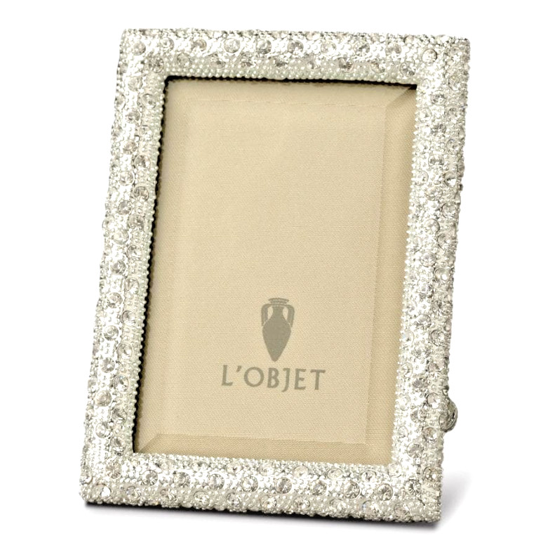 L'Objet in Swarovski crystals, 24K gold, platinum plating, italian leather