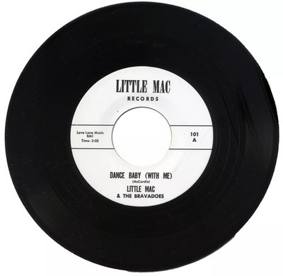 45Re LITTLE MAC &THE BRAVADOES ''Dance Baby(With Me)/Cinderella'' Killer 60s Jiver