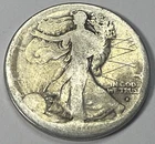 1916-S Walking Liberty Half Dollar - Circulated Semi-Key 50C; Y037