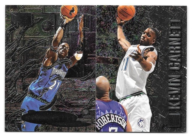 Kevin Garnett Pair 1996-97 Fleer Metal 58 Metalized 224 Minnesota Timberwolves