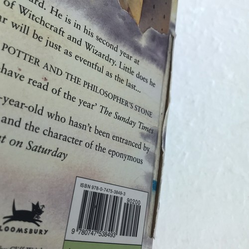 Harry Potter and the Chamber Of Secrets Hardcover 1st Edition 41st Print UK 90s - Picture 10 of 13