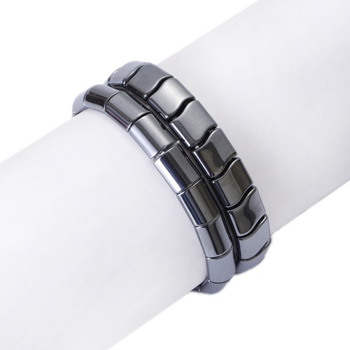 Therapy Slimming Weight Loss Hematite Stone Healing Beads Bracelet for Men Women - Picture 12 of 87