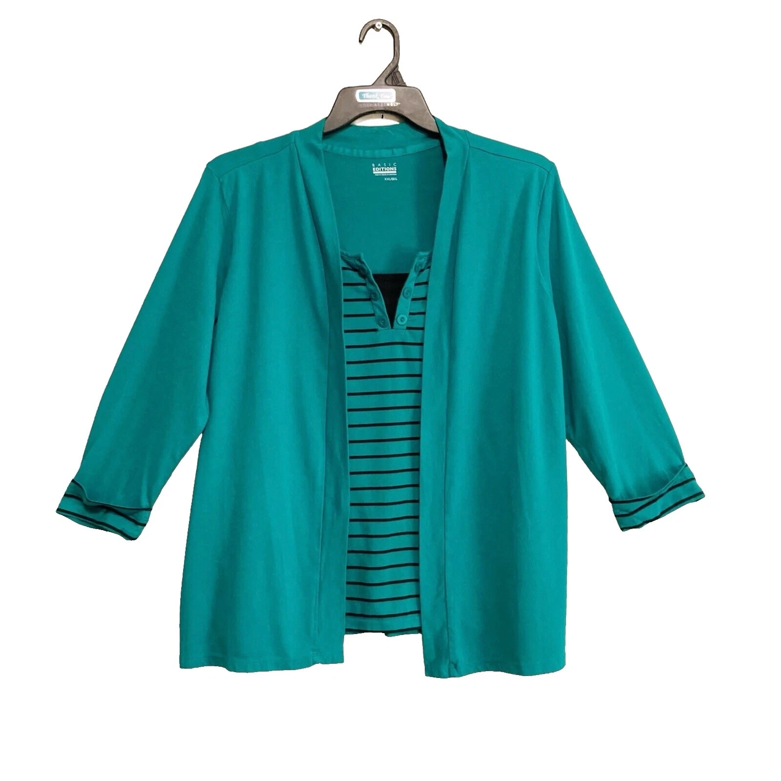 Camisetas sin mangas a rayas Basic Editions para Mujeres