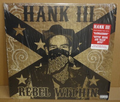 HANK III Rebel Within LP SIDEWALK 2010 US orig+cd D1-79179 K2-79179
