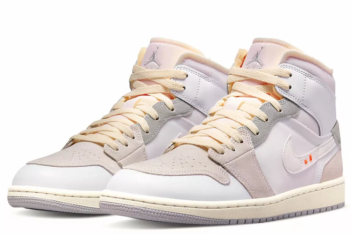 Air Jordan 1 Mid SE Craft "Inside Out" White/Sail/ Grey