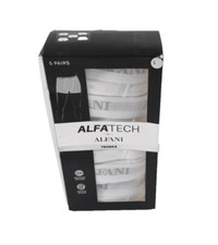 Alfani Mens Underwear Boxer Trunk Brief New L 35- 37 White Pack Of 5 Tagless