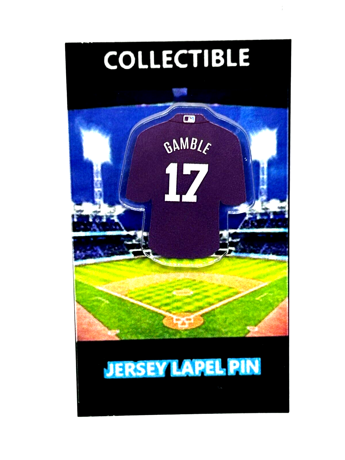 New York Yankees Oscar Gamble jersey lapel pin-RETRO Collectible-Numbah 17