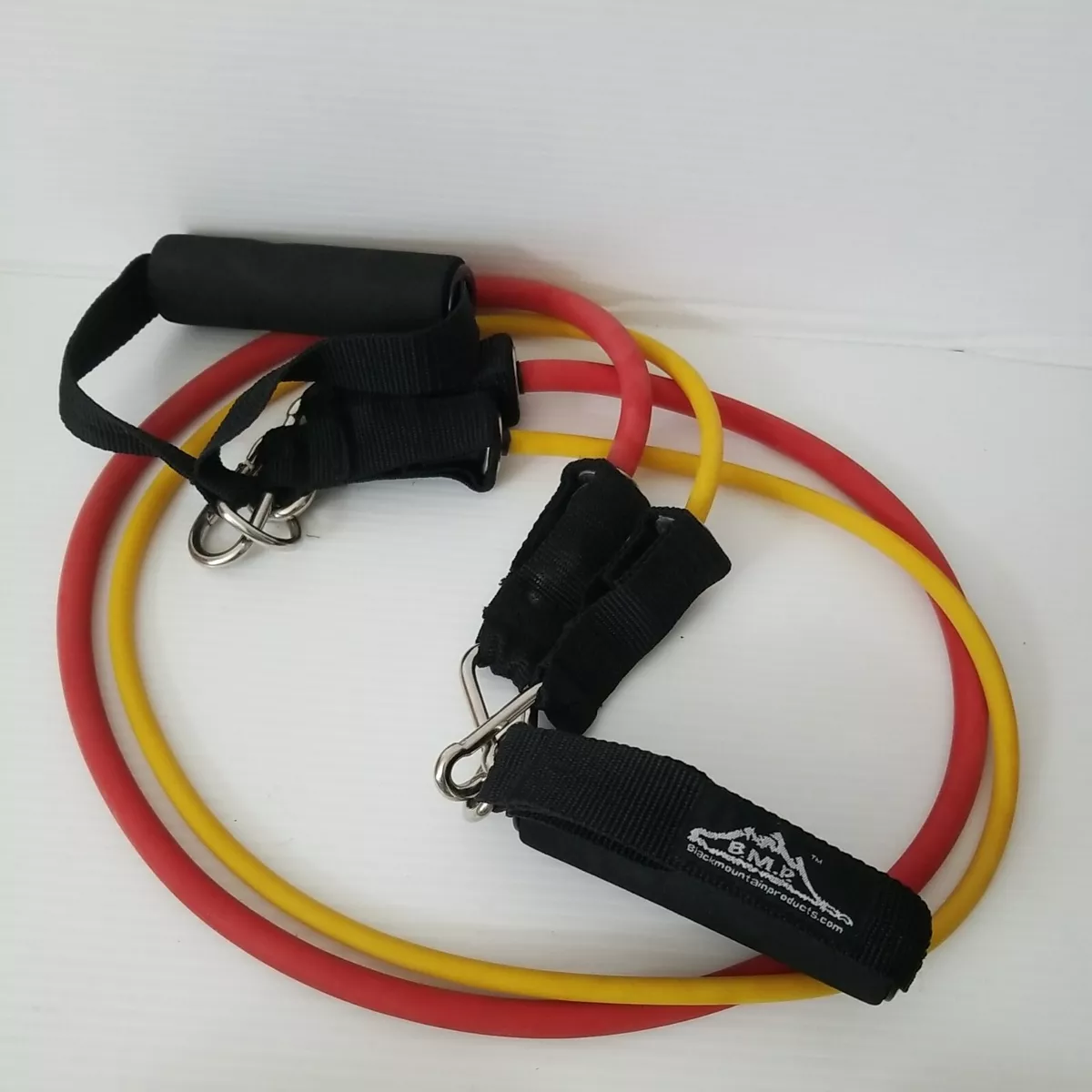 2 BMP Resistance bands Yellow 2 4lbs Red 25 30lbs Black Mountain Products