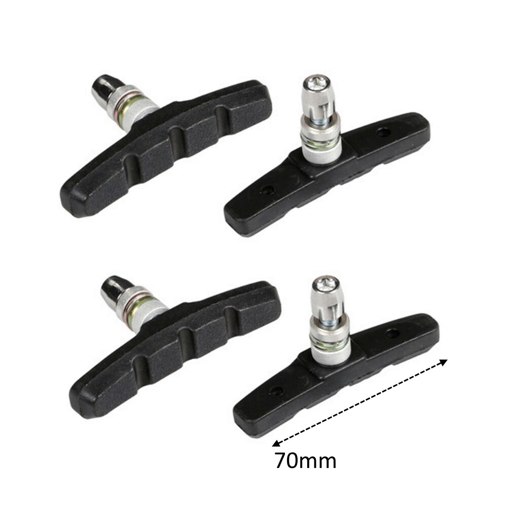 V-Brake Bremsbeläge 70 Mm – 2 Paar, Rutschfest & Leise, Für MTB & Rennrad