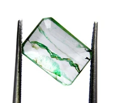 Certified Natural Colombian Green Emerald 3.00 Ct Emerald Cut Loose Gemstone