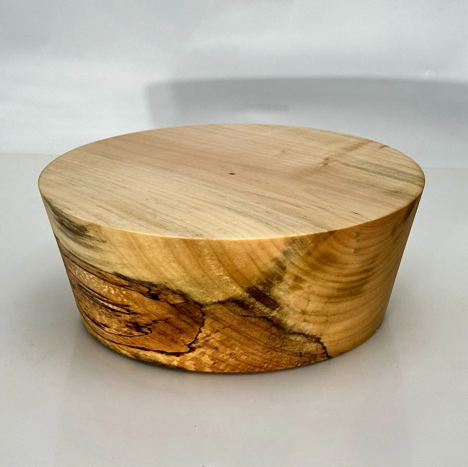 CUENCO DE ARCE DIVIDIDO EN BLANCO, 8"X3", STOCK DE TORNEADO DE TORNO DE MADERA, ¡¡ENVÍO GRATUITO!!! Foto 3 de 4