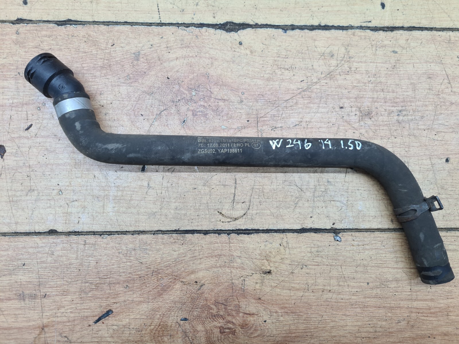Mercedes W176 W246 A B Class pipe hose tube engine water coolant A2465010282